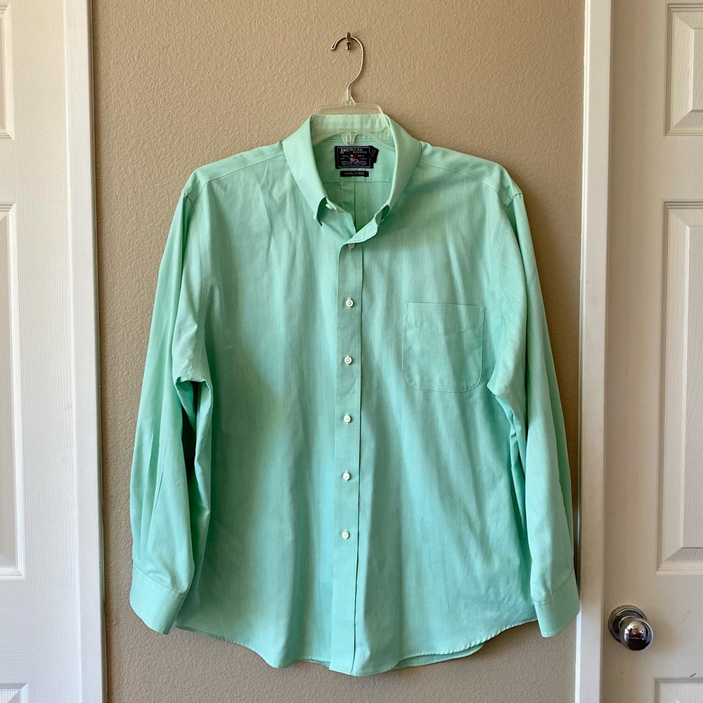🥑AMERICAN LIVING Wrinkle Free Button Down Dress Shirt | Color Mint